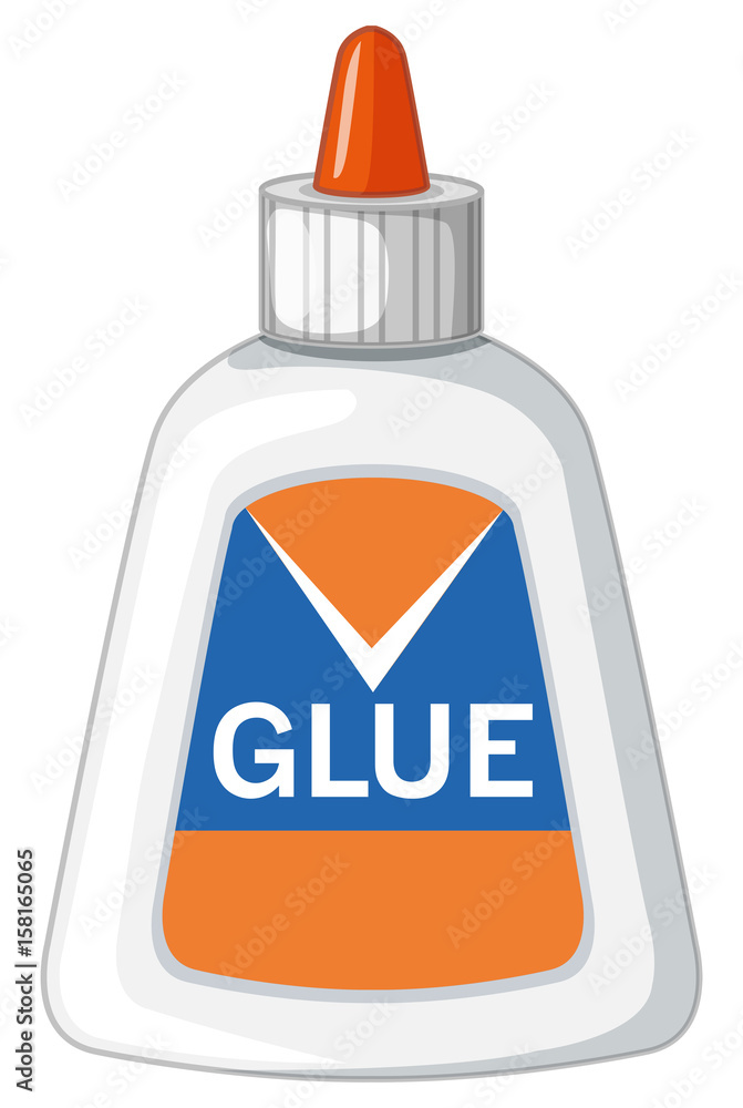 Bottle of latex glue