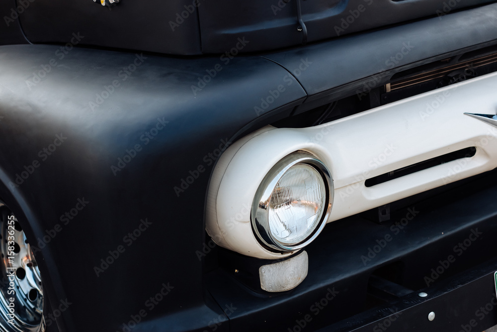 Headlight of old car