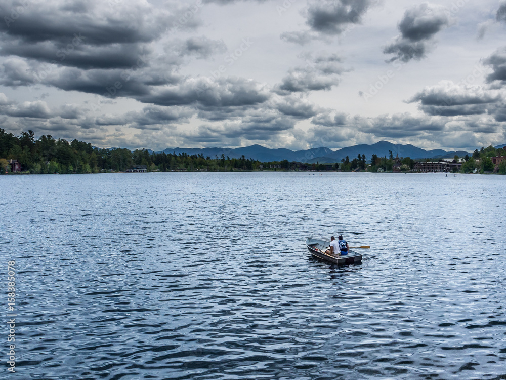 Mirror Lake of Lake Placid village