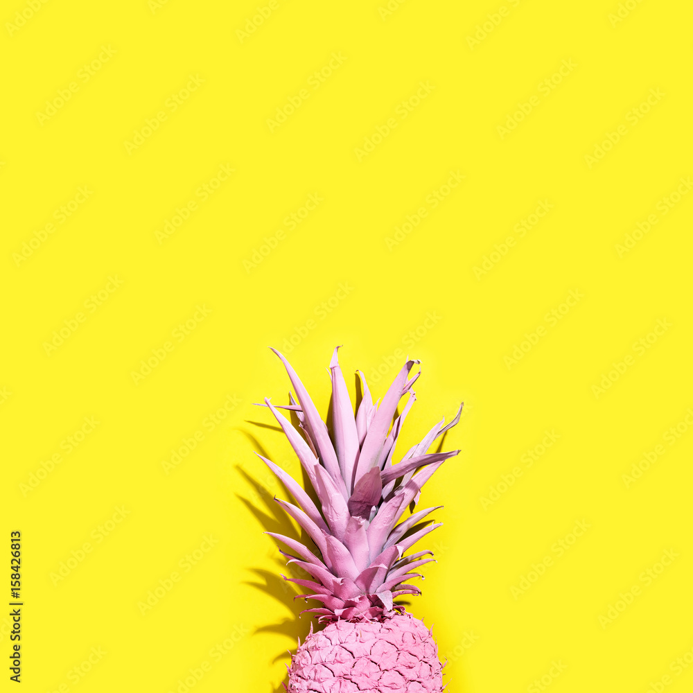 Pink painted pineapple