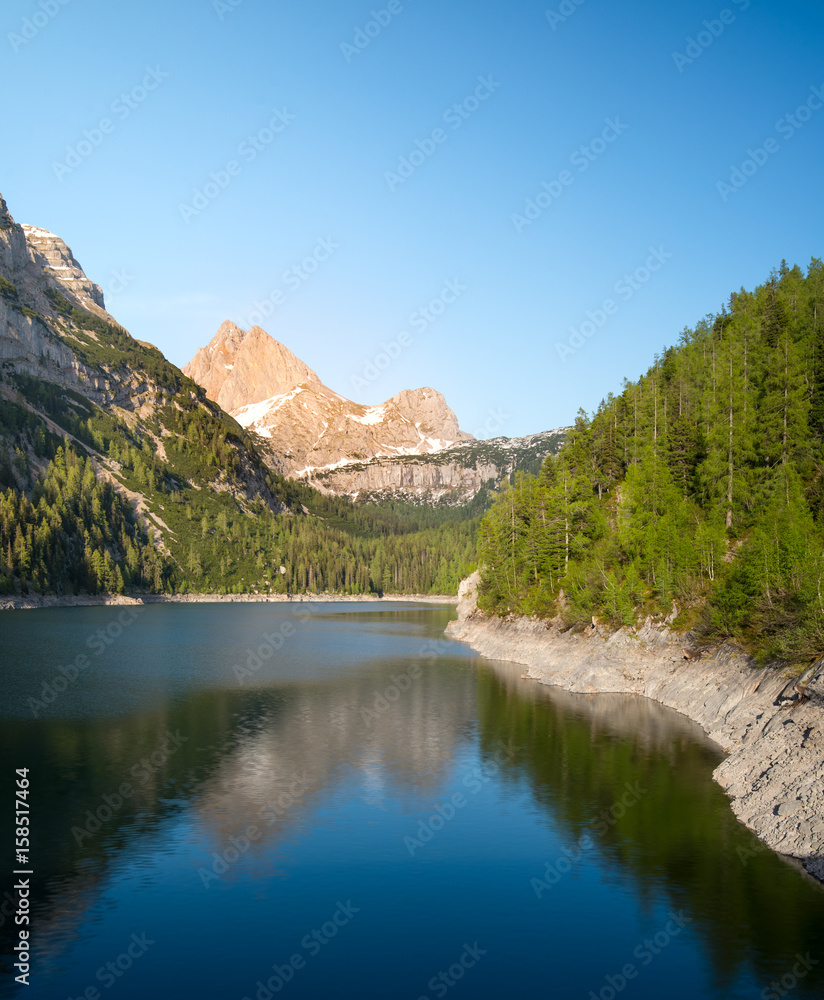 Mountain lake in the province of Salzburg, Austria