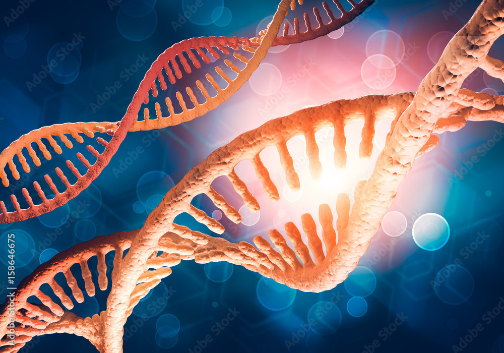 DNA molecules background