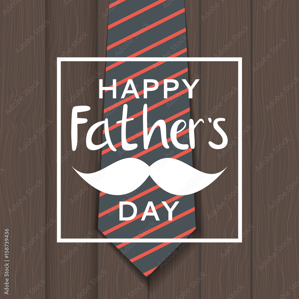 Fathers Day Background. Best Dad Vector Illustration