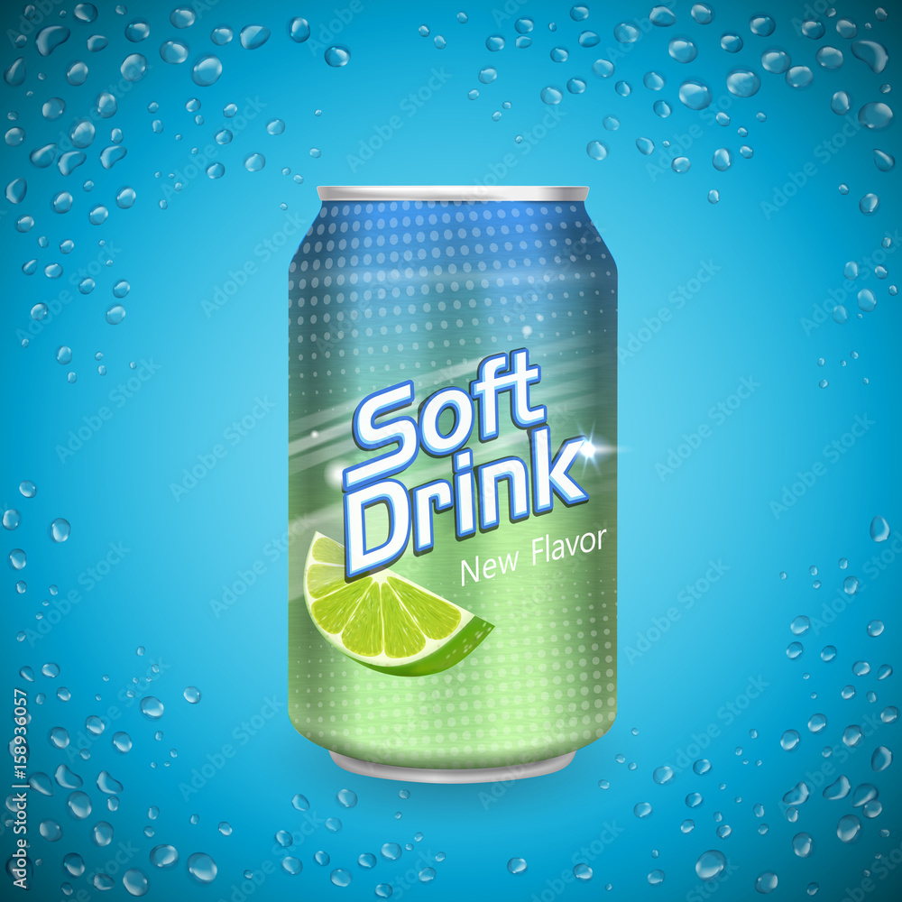 soft drink metal can