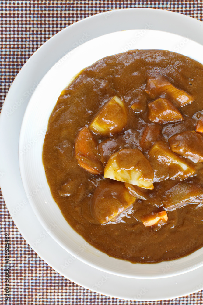 Japanese beef curry rice.One of the most popular dishes in Japan.