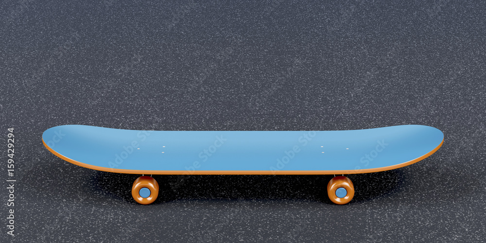 Blue skateboard