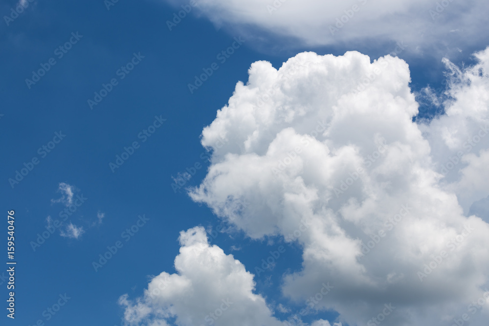 Blue sky with white clouds