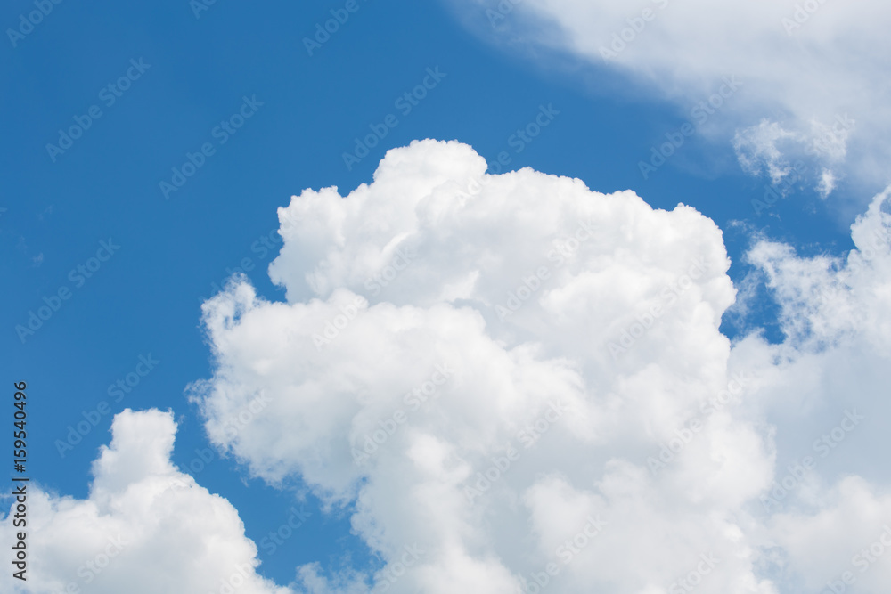 Blue sky with white clouds