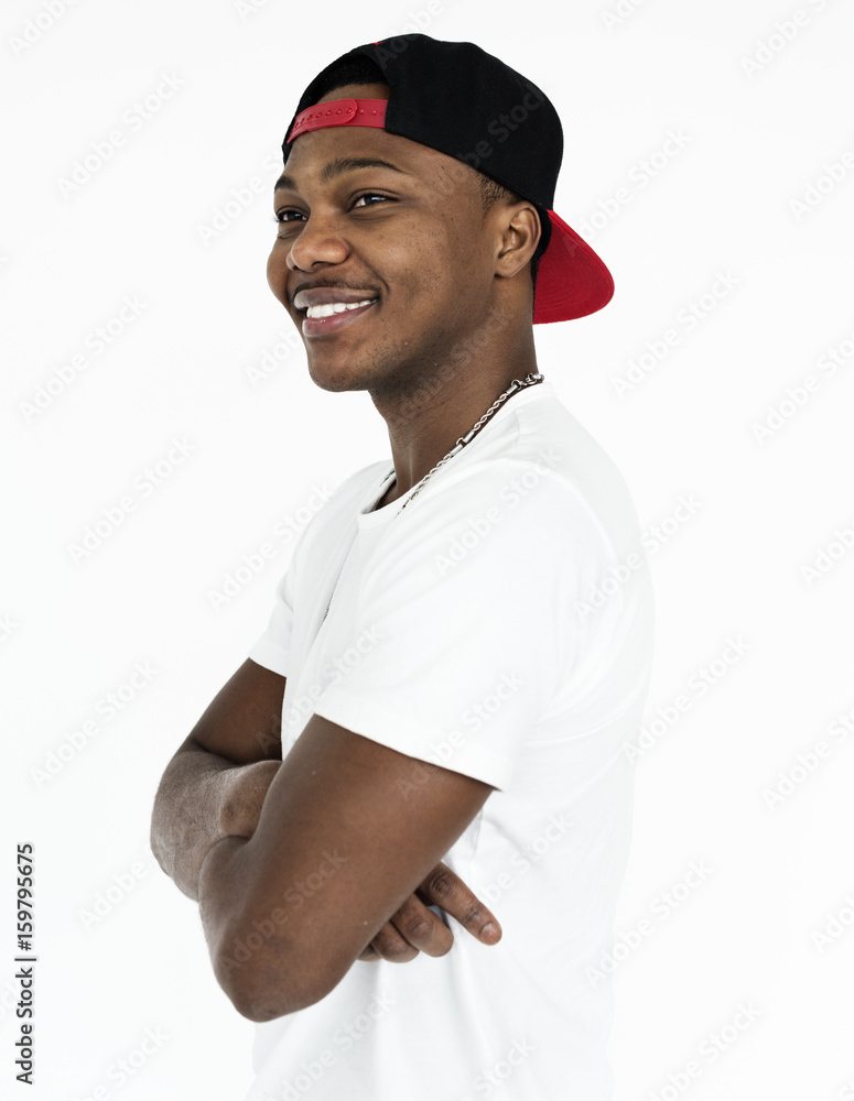 Man Cheerful Studio Portrait Concept