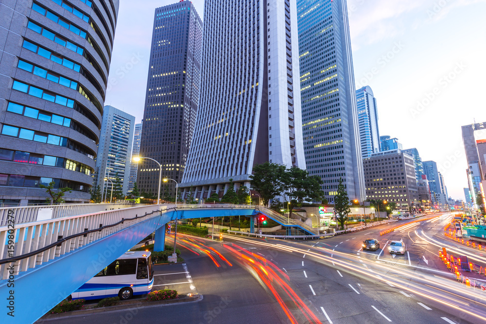 现代城市中城道路交通繁忙