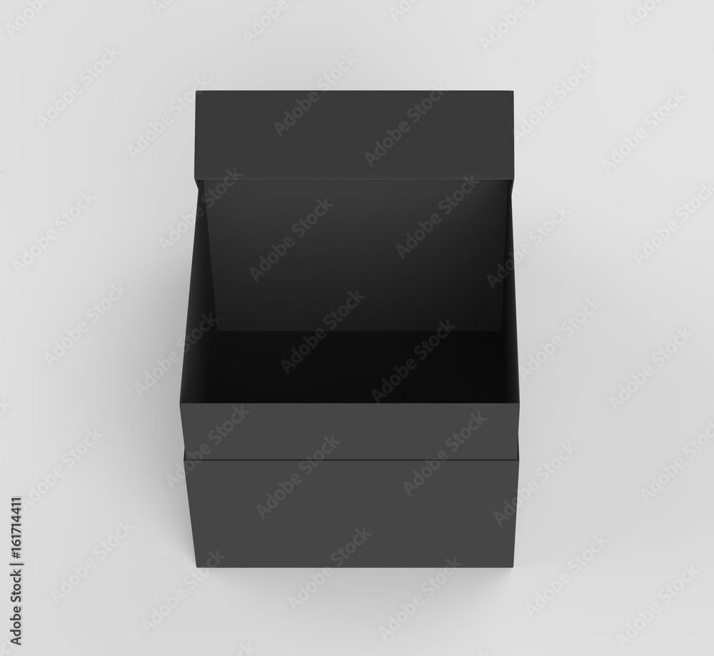 black paper box