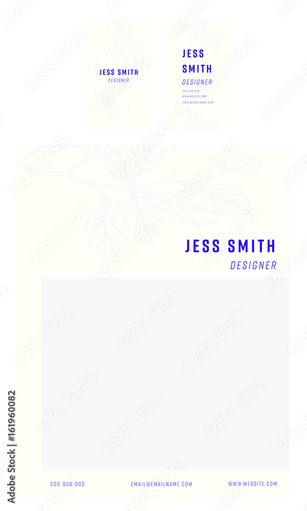 Jess Smith设计师名片的矢量图标