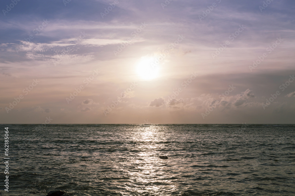 Sunset twilight with tropical andaman sea.