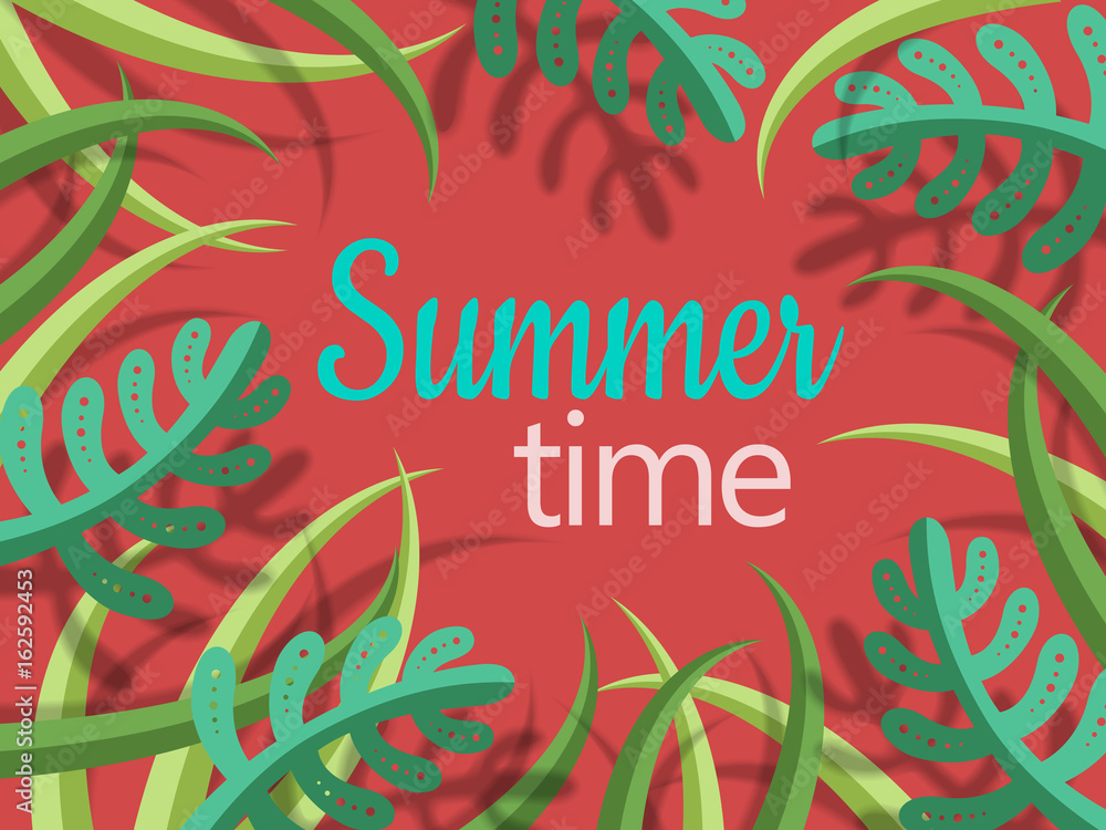 summer time red background