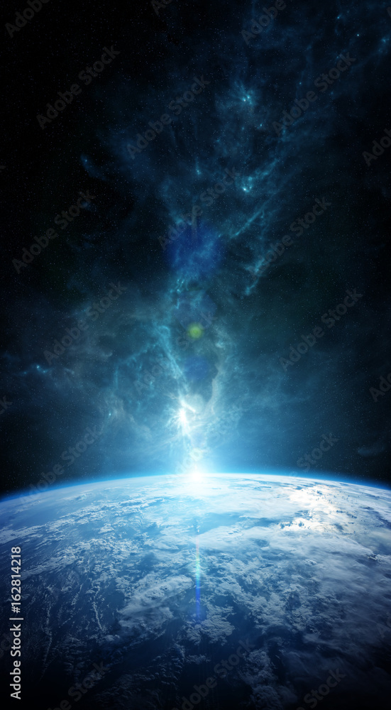 Planet Earth in space 3D rendering elements of this image furnished by NASA