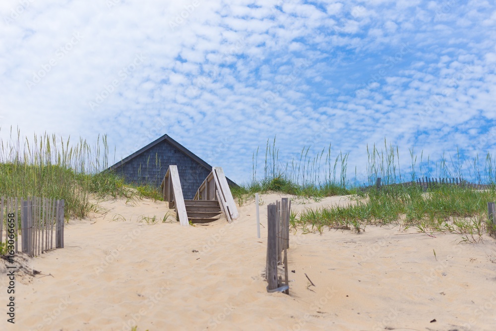 海滩小屋小径