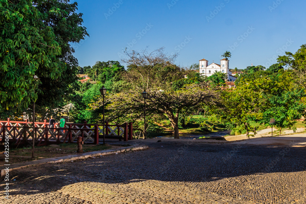 Pirenopolis, Brazil - July 2, 2017: Pirenopolis Street