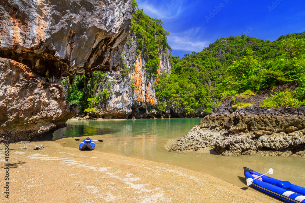 泰国攀牙湾皮划艇美景