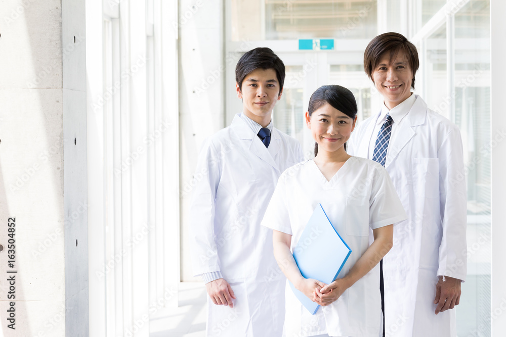 portrait of asian doctor in hospital