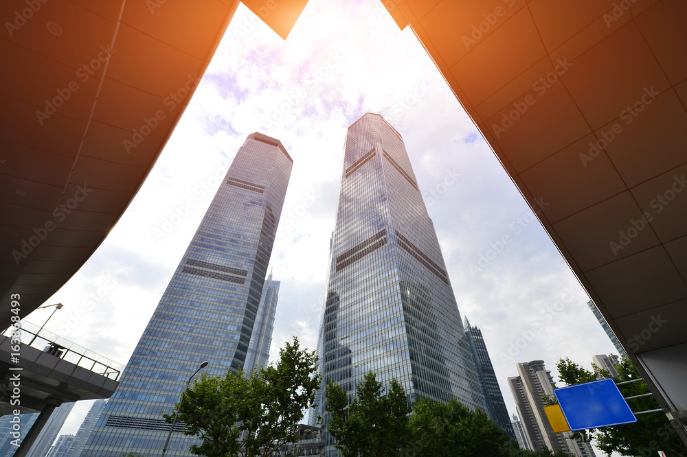 Shanghai world financial center skyscrapers