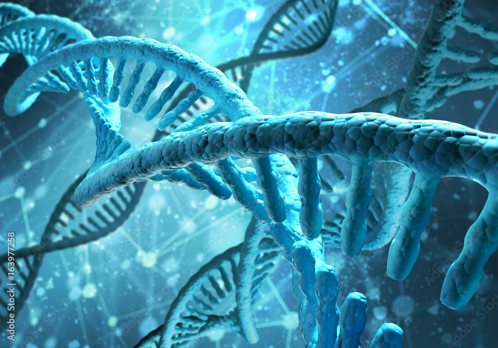 DNA molecules background