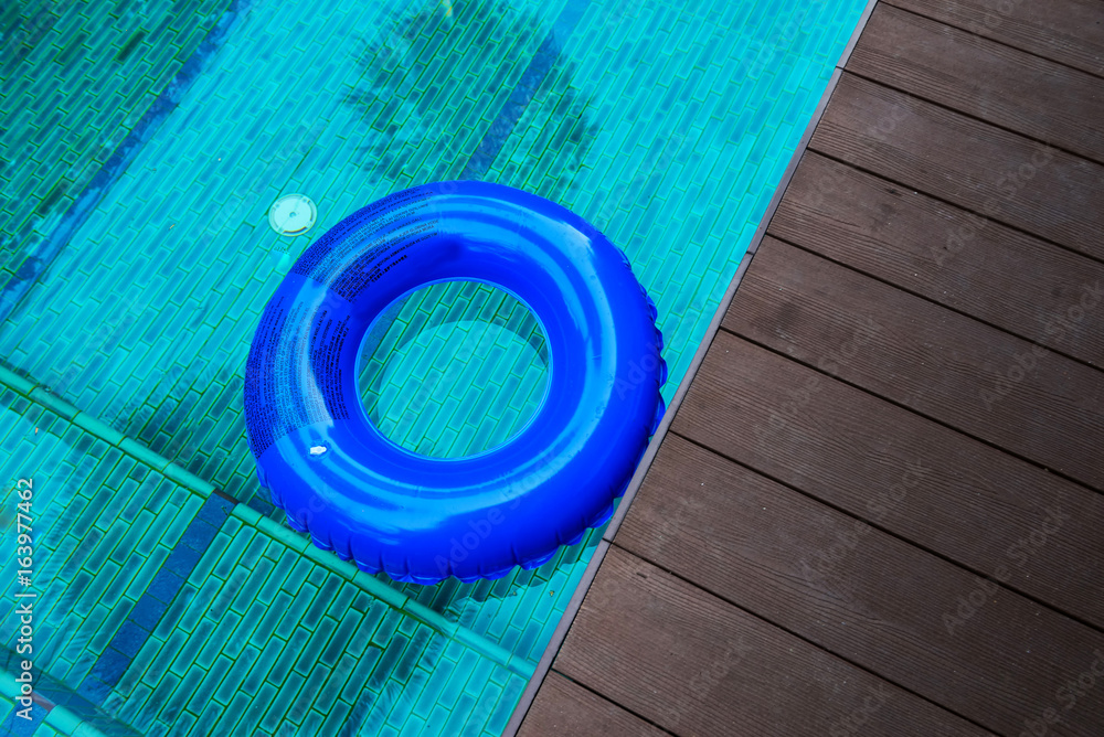 Ring buoy swimming pool.