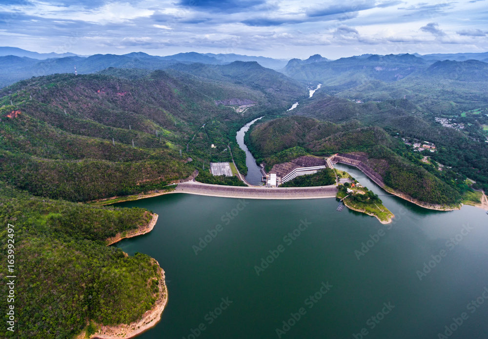 Srinakarin Dam Water Storage The public sector is a dam built to store water for use during the dry 