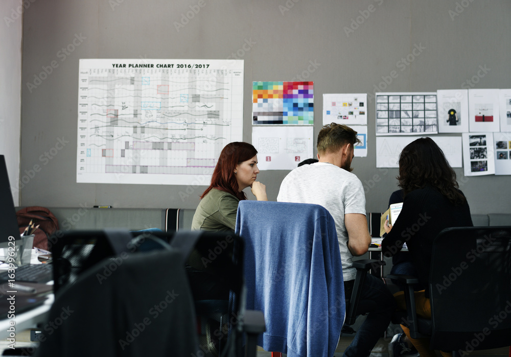 Startup Business Team Brainstorming on  Meeting Workshop