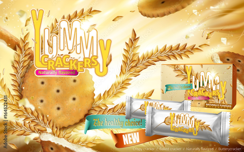 Yummy Crackers ad