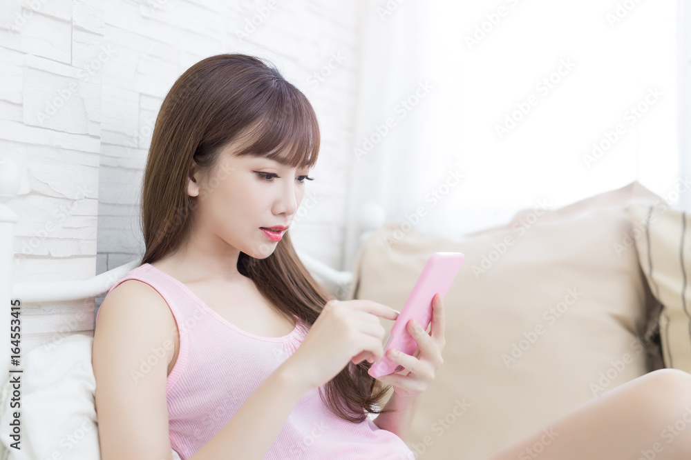 woman use phone