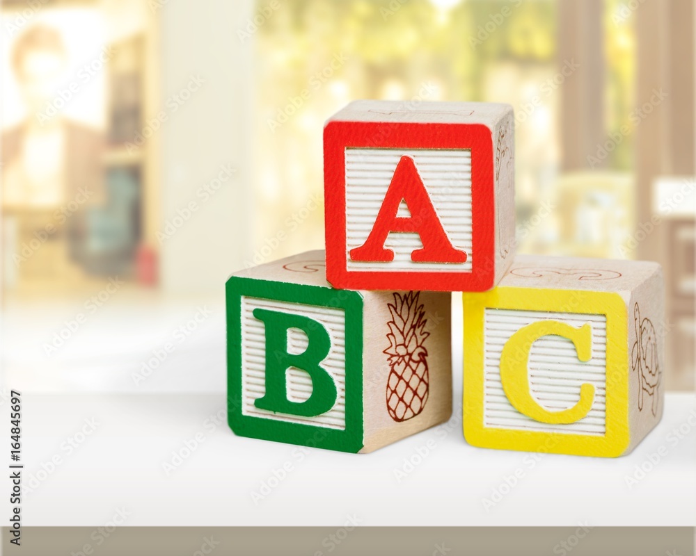 Toy blocks.