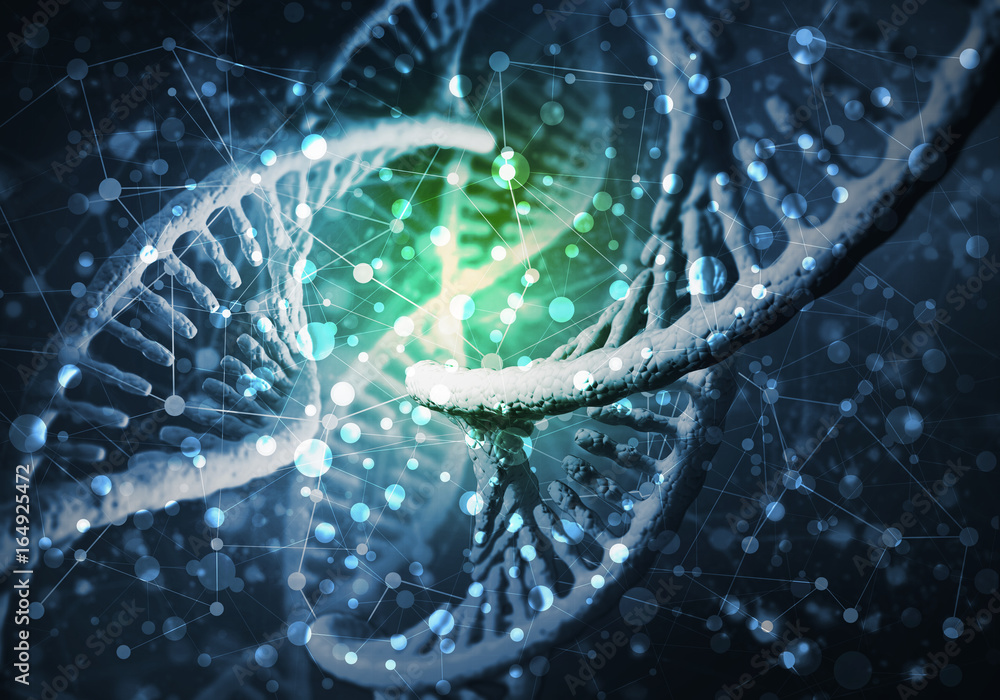 DNA molecules background