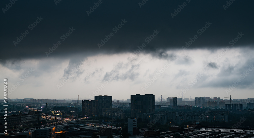 Storm dramatic clouds