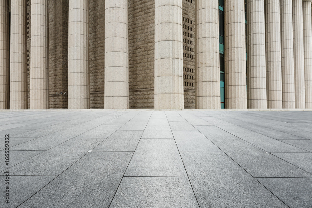 Empty floors and modern architecture in Shanghai