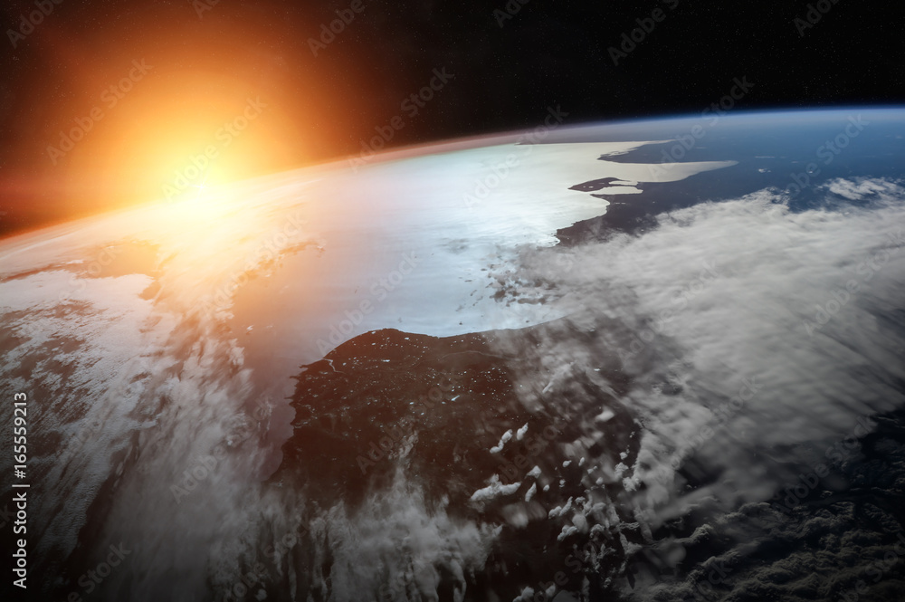 Planet Earth in space 3D rendering elements of this image furnished by NASA