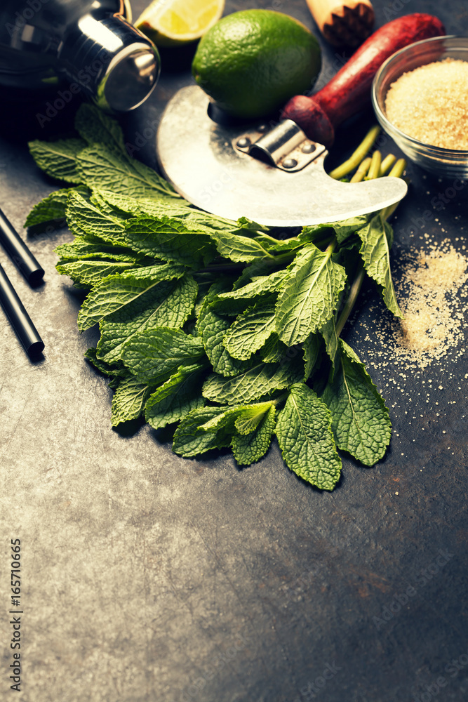 Mojito cocktail ingredients