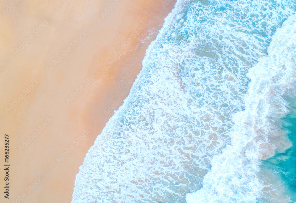 Sea aerial view,Top view,amazing nature background.The color of the water and beautifully bright.Azu