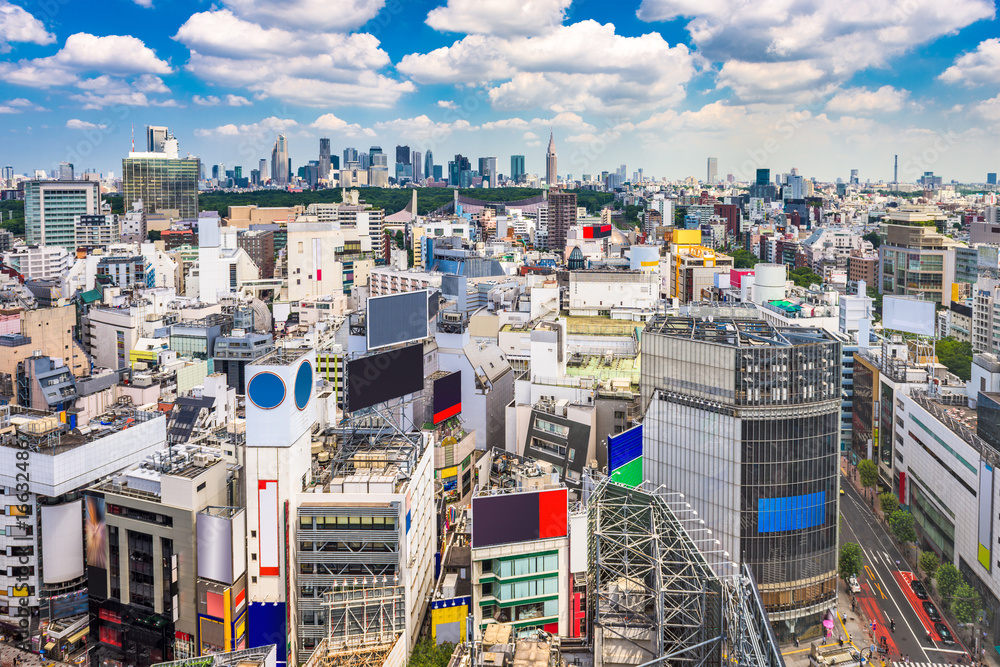 Shibuya, Tokyo, Japan cityscape.