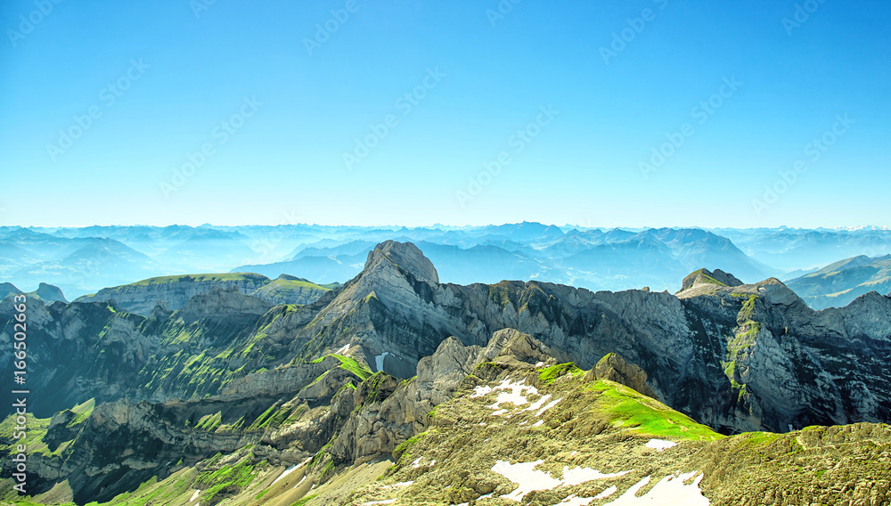 Saentis Mountain landscape