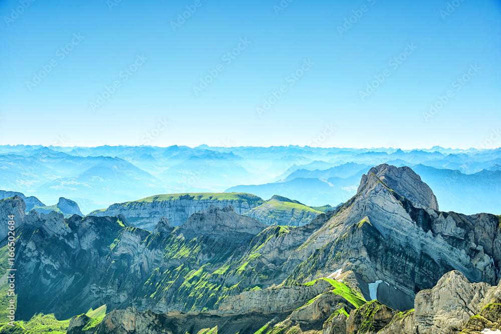 Saentis Mountain landscape