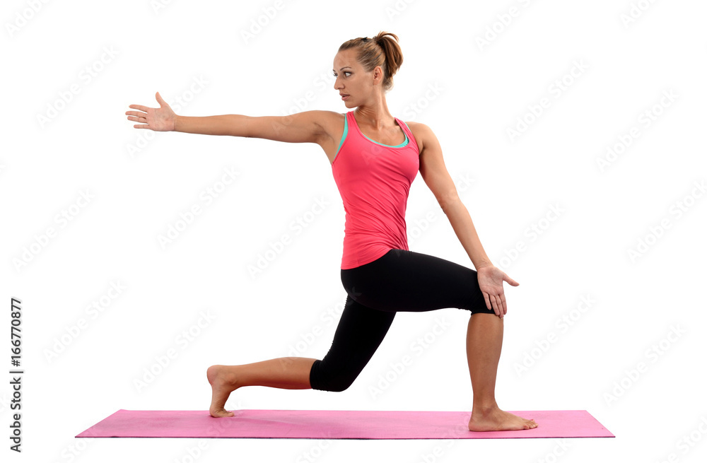 Young woman doing yoga