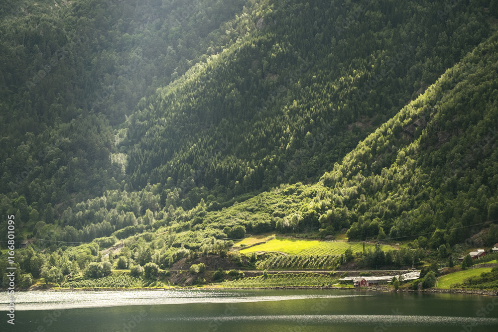 挪威的山海景观