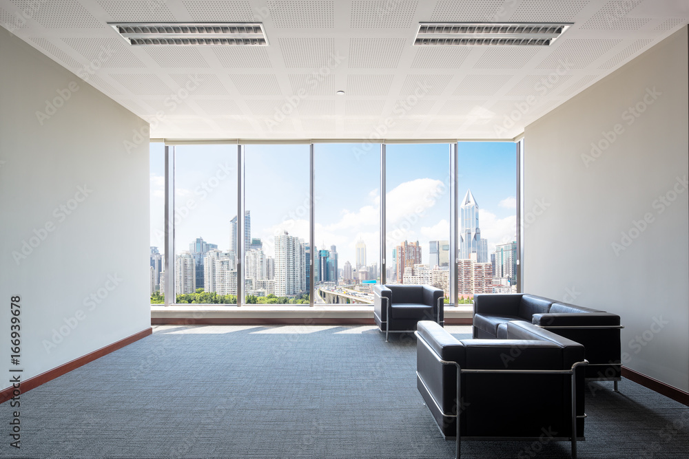 interior of modern lobby