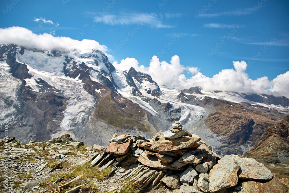 Gornergrat Zermatt，瑞士，瑞士阿尔卑斯山