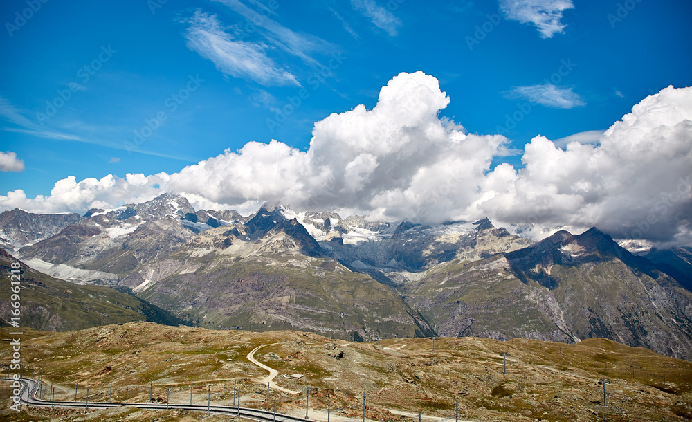 Gornergrat Zermatt，瑞士，瑞士阿尔卑斯山