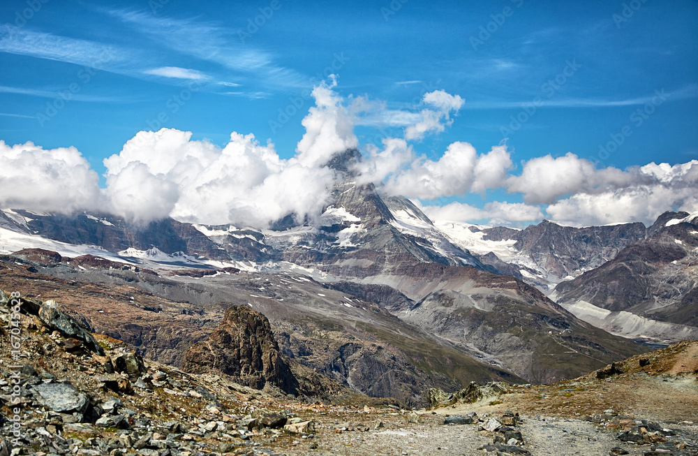 Gornergrat Zermatt，瑞士。瑞士阿尔卑斯山马特宏山景观