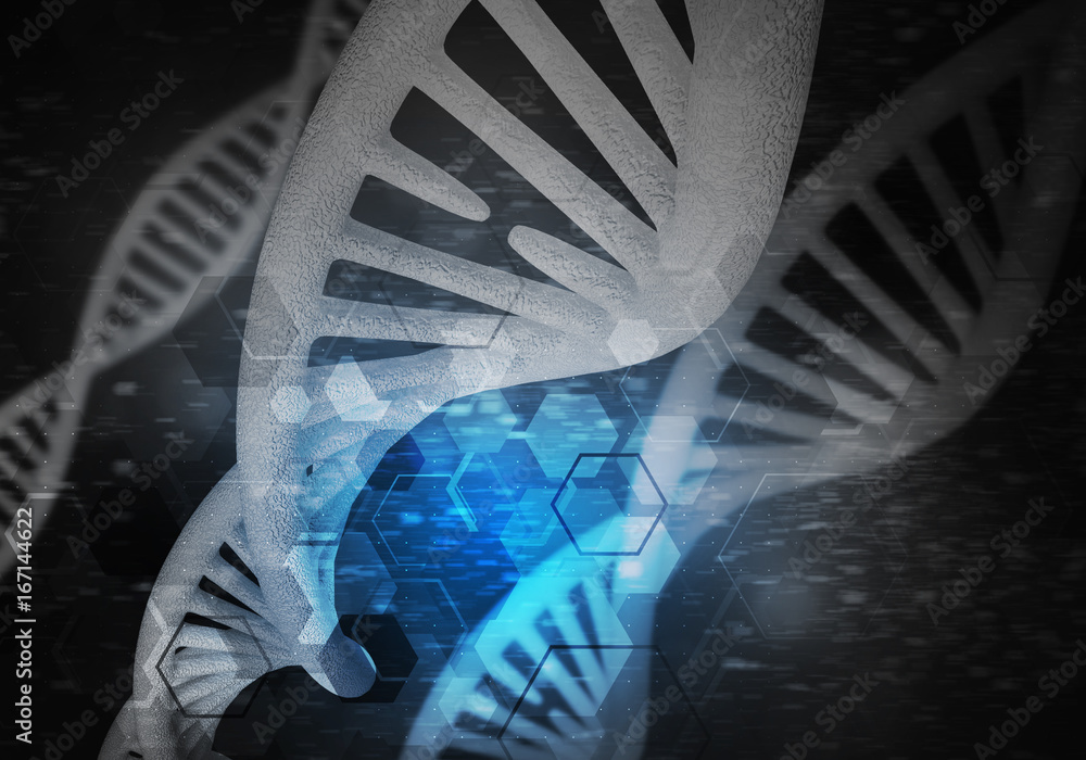 DNA molecules background