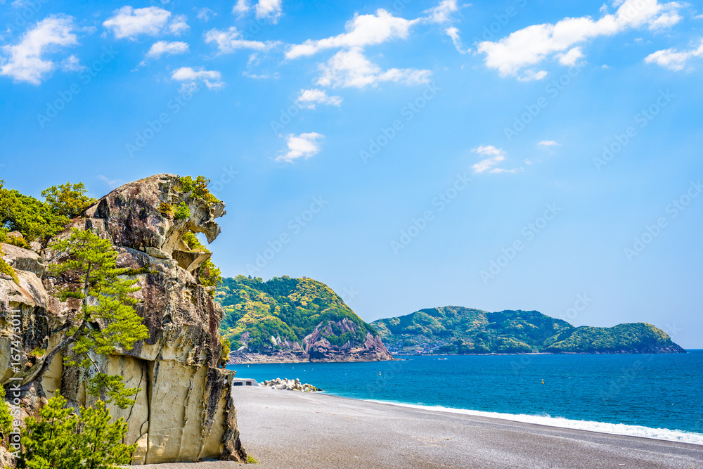 Lion Crag (Shishi-iwa) in Kumano, Japan.