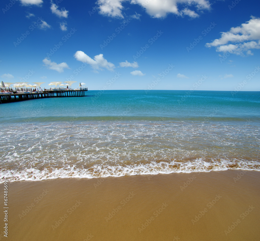 beach and sea