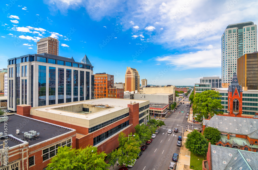 Birmingham, Alabama, USA downtown city skyline.